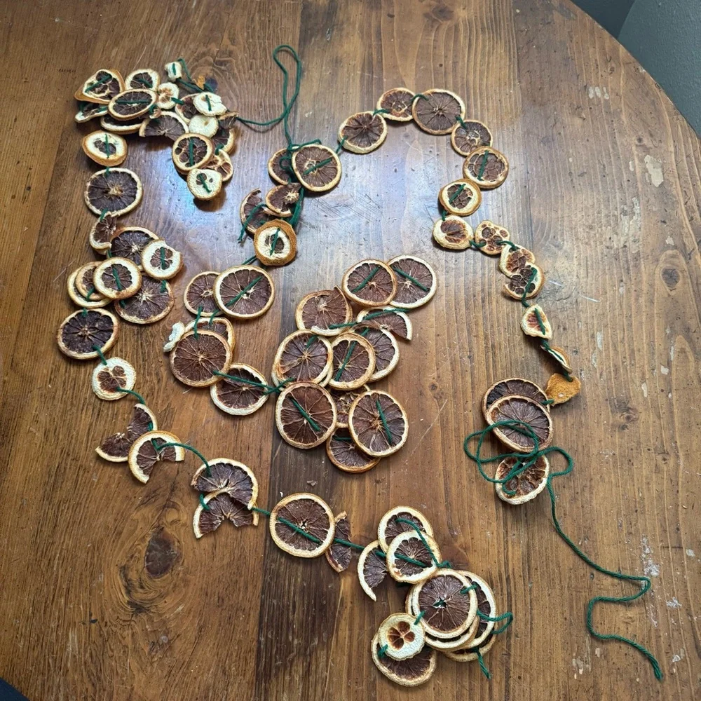 Homemade Dried Oranges Christmas Holiday Garland